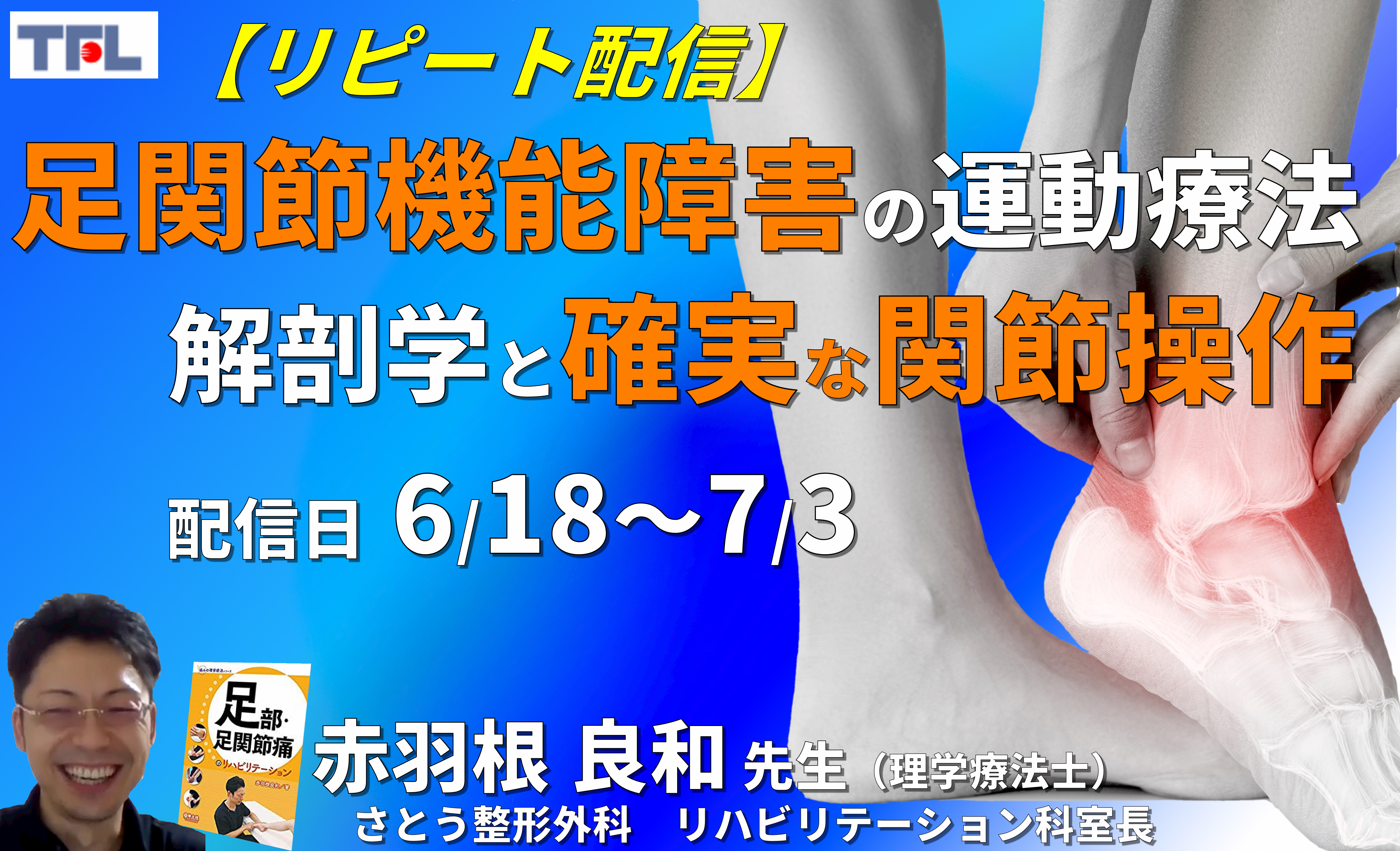 【赤羽根良和先生の考える】距腿・距骨下関節障害の評価と運動療法~解剖学的位置の理解と関節操作の実施を中心に~